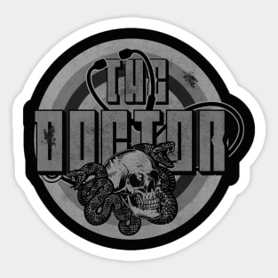 Horror Vintage The Doctor Sticker